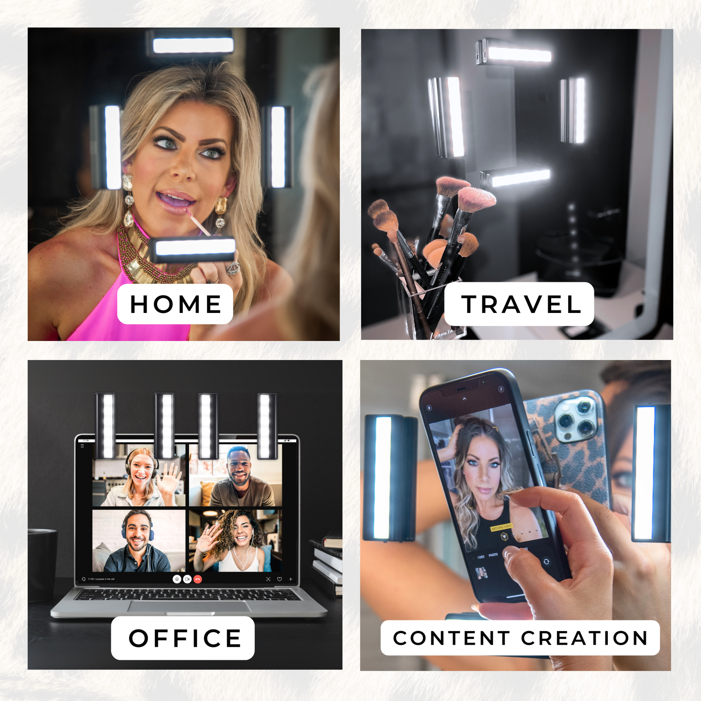 STUDIO Portable Makeup Lights + Makeup Bag