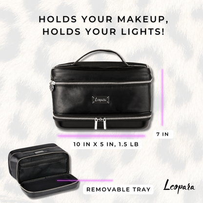 STUDIO Makeup Bag + Brush Cup
