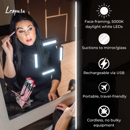 STUDIO Portable Makeup Lights + Makeup Bag